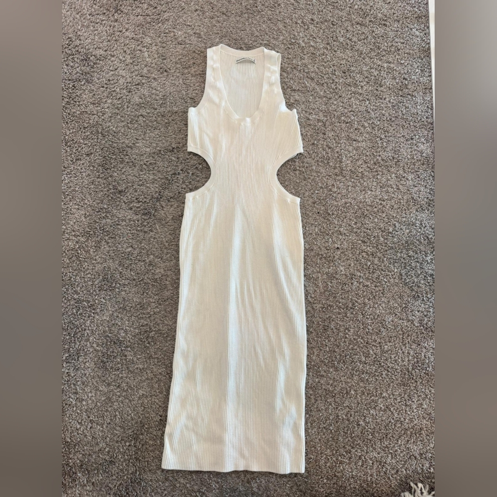 Abercrombie White Cut-Out Sleeveless Dress - Picture 1 of 3